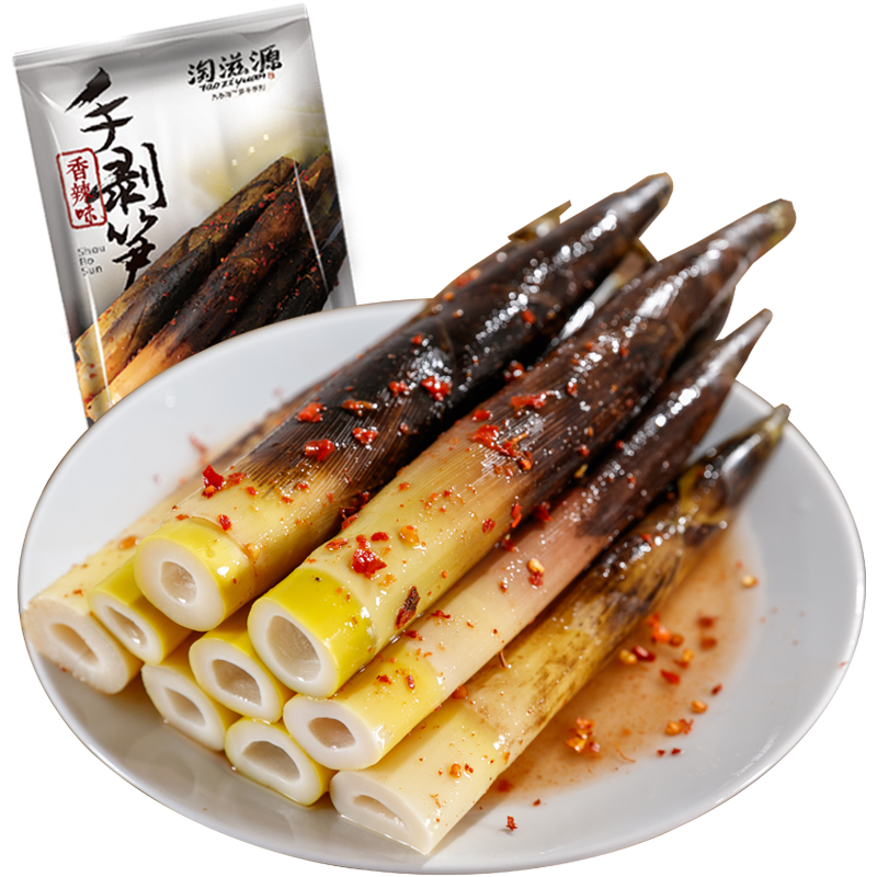 网红手剥笋开袋即食泡椒手撕竹笋香辣酸笋尖小包装原味手拨笋