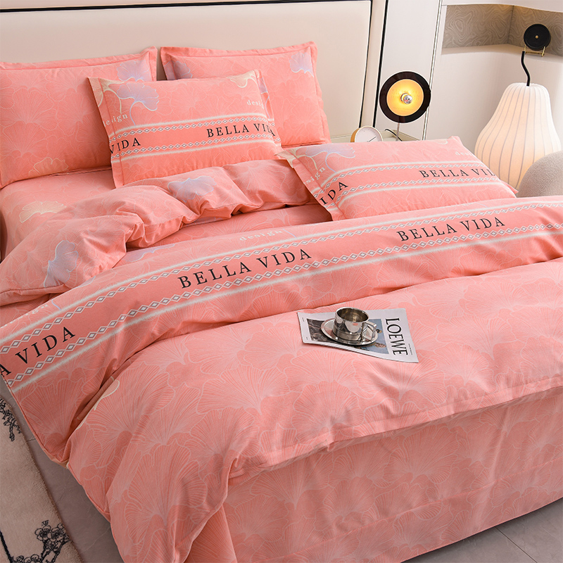 2024新款加厚全棉斜纹80支四件套100纯棉被套被罩亲肤1.8床上用品