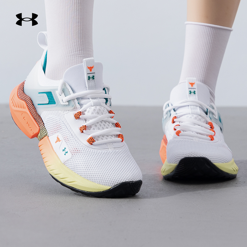 安德玛女鞋新款Project Rock强森5训练鞋透跑步鞋人生跑鞋3025436