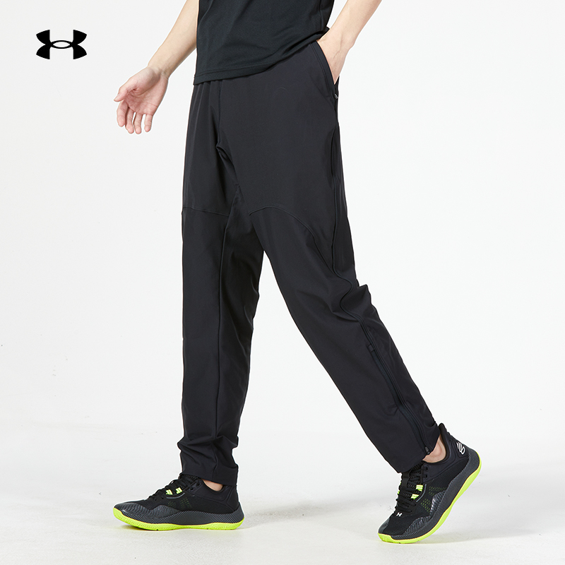 安德玛男裤新款跑步健身训练运动裤透气休闲时尚梭织长裤 1366271