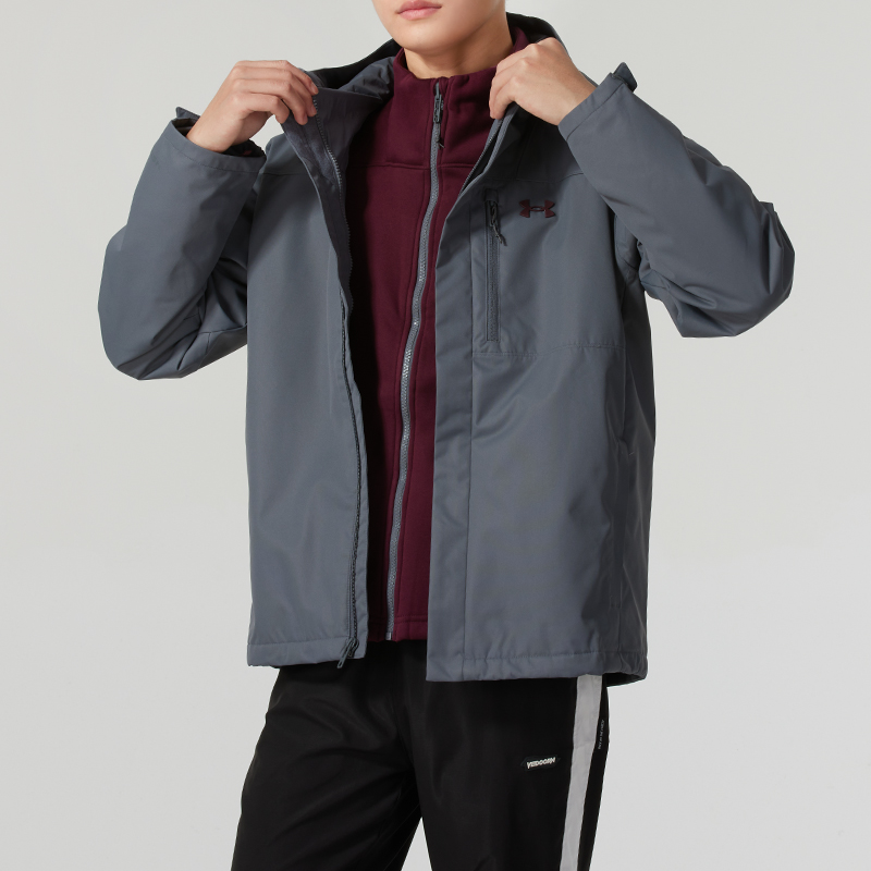 【正品】UA安德玛三合一夹克男装新款户外健身训练运动外套 1371585