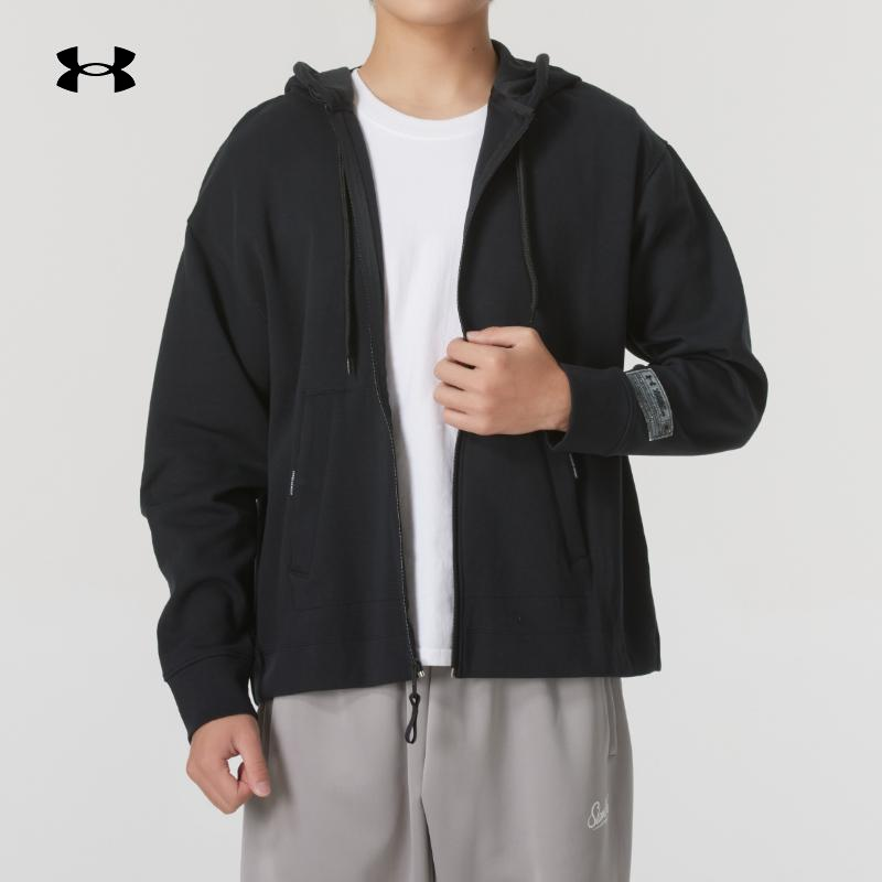 【正品】UA安德玛男子外套健身训练运动服休闲上衣连帽夹克 1379051