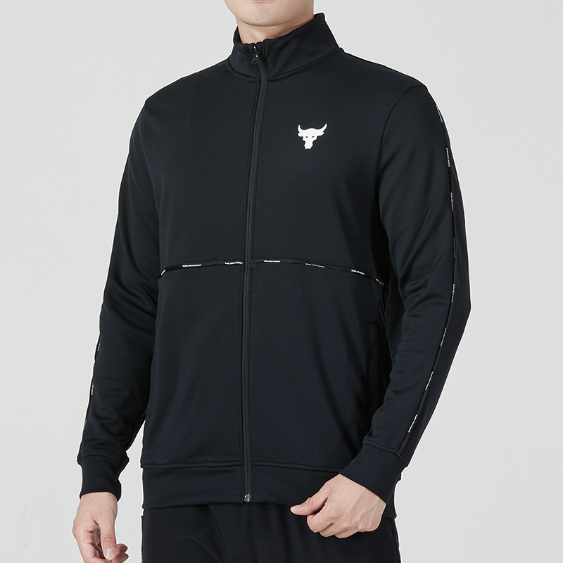 UA安德玛针织夹克男秋季新款宽松训练运动服潮流透气外套 1367084