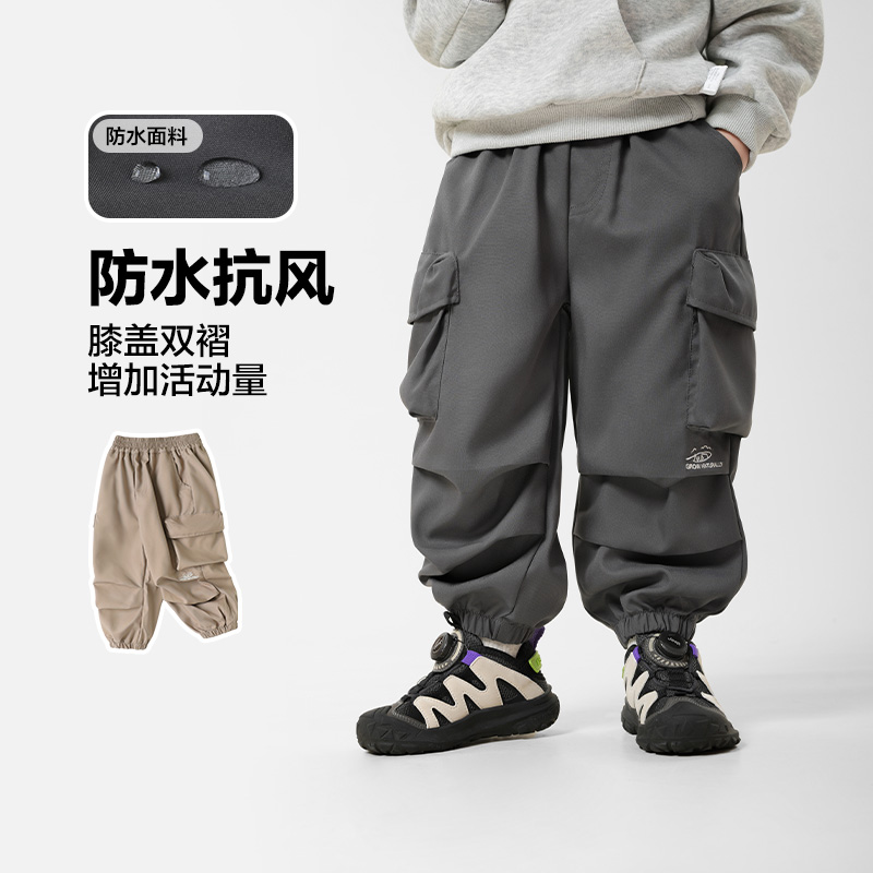 男童工装裤长裤子秋季春秋款新款童装儿童宝宝1岁3小童潮U15345