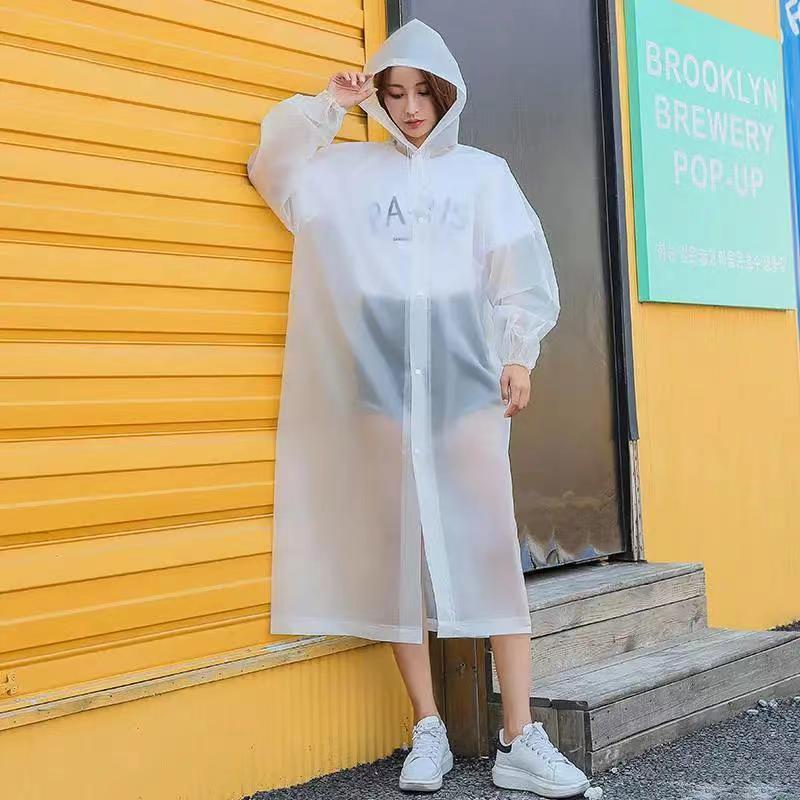 FAVMARTHA一次性雨衣长款全身防暴雨男款成人女士大人透明加厚便
