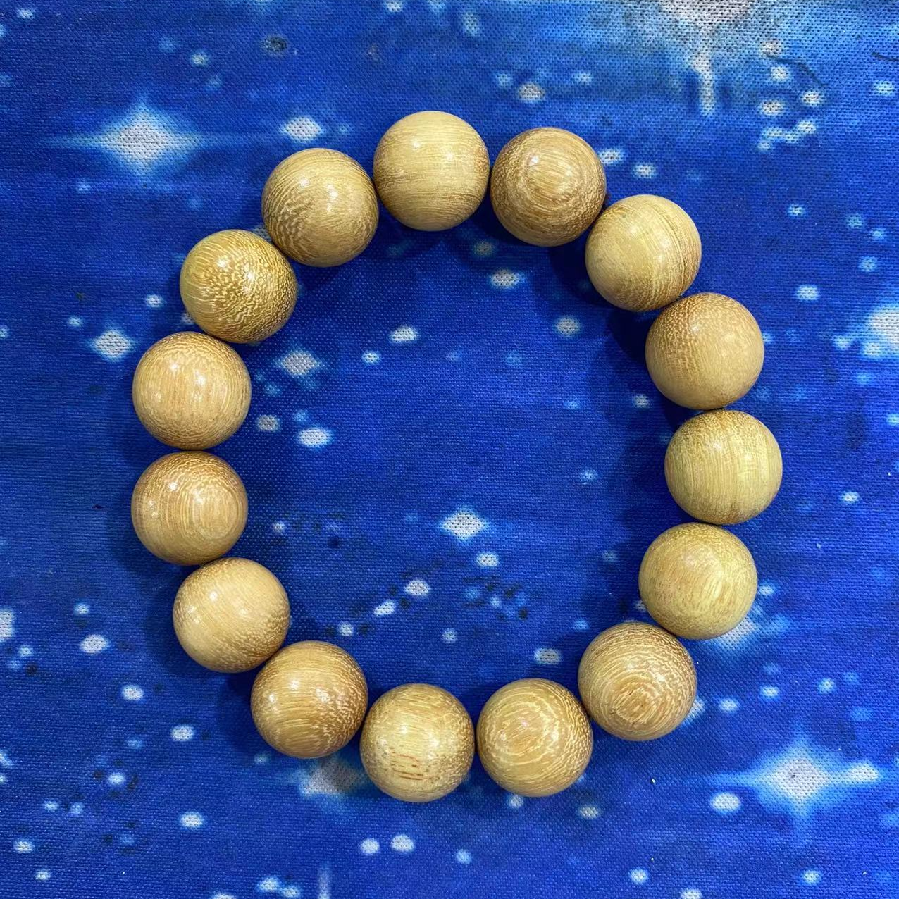 T10 黄桃木1.5cm圆珠手串