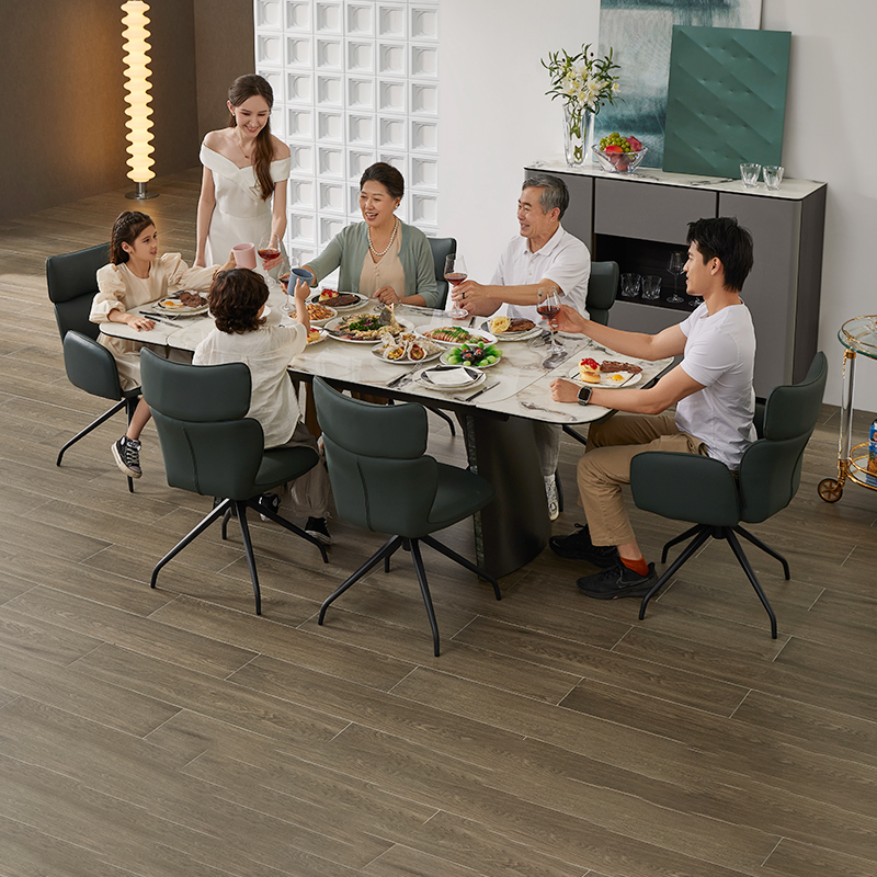 线下同款芝华仕斯伐洛克餐椅组合意式极简家装好物推荐型号11960