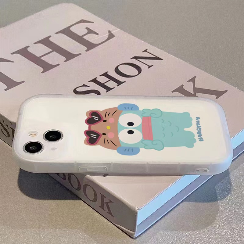 可爱丑鱼苹果15ProMax手机壳iPhone14全包13创意12卡通11防摔X女8