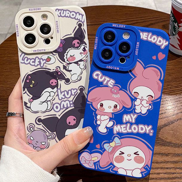 美乐蒂库洛米苹果14手机壳iPhone13ProMax新款12防摔11全包硅胶XR