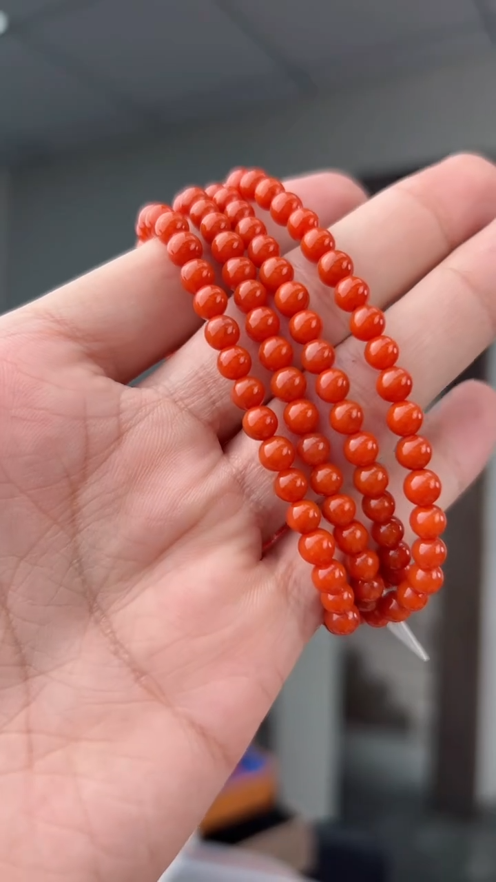 【闪购商品】南红玛瑙多圈未镶嵌@T05652@5MM
