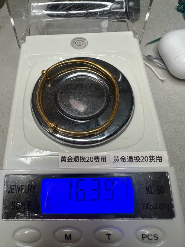 宁欣珠宝足金黄金手工复古镶嵌时尚