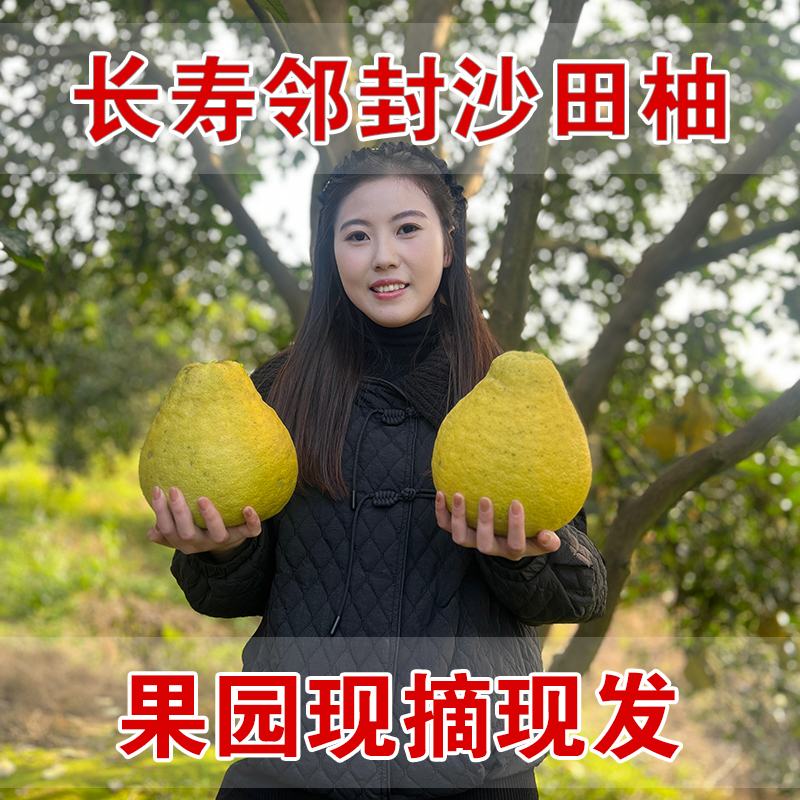 正宗长寿邻封沙田柚纯甜无酸爆汁爆甜现摘现发水果