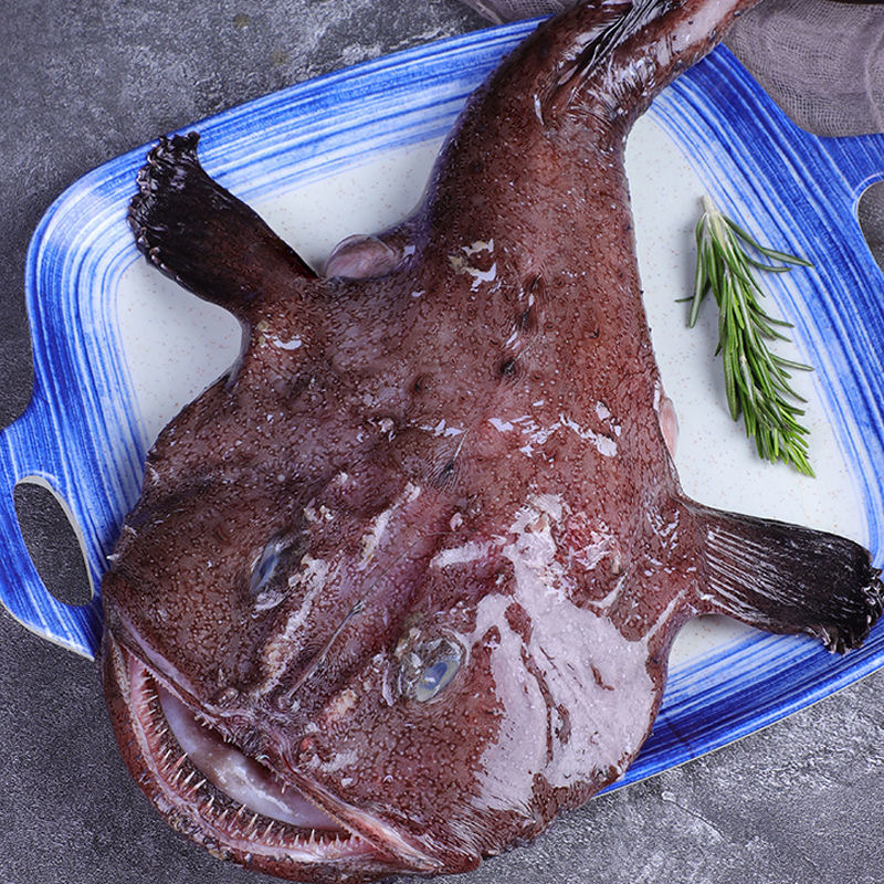 安康鱼净重8-9斤有肝有肚