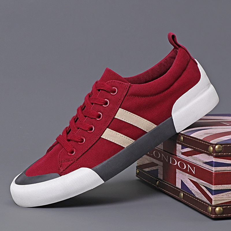 爆款男士休闲百搭帆布鞋夏季透气舒适低帮板鞋潮鞋老北京布鞋 019