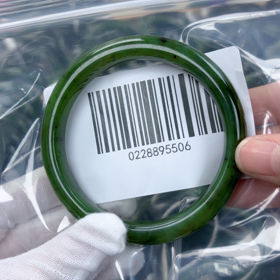 和田玉（碧玉）手镯未镶嵌62