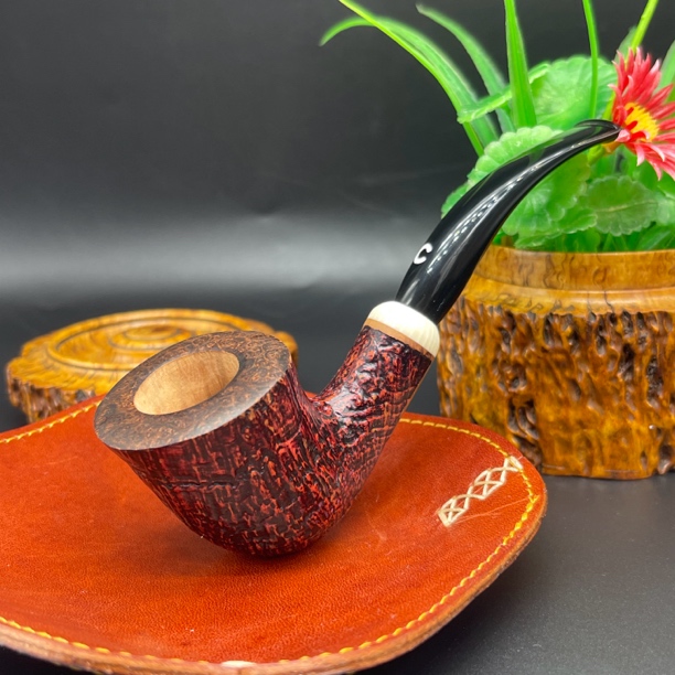 意大利齐博自由式喷砂叼斗石楠木手工烟斗烟具