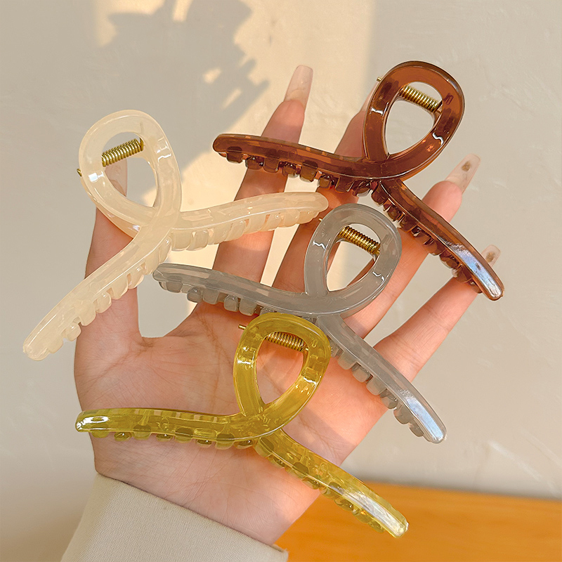 果冻抓夹后脑勺鲨鱼夹2025年时尚新款简约ZZ气质百搭发卡