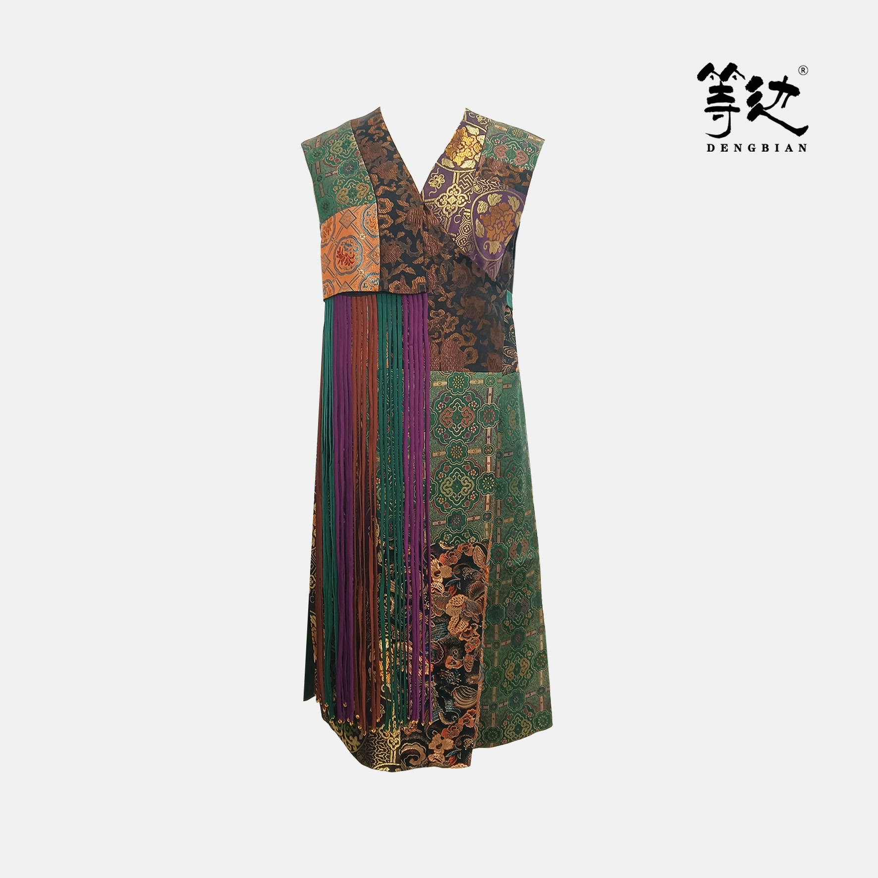 【等边•七彩云霞系列】流苏长马甲DB-MJ240107