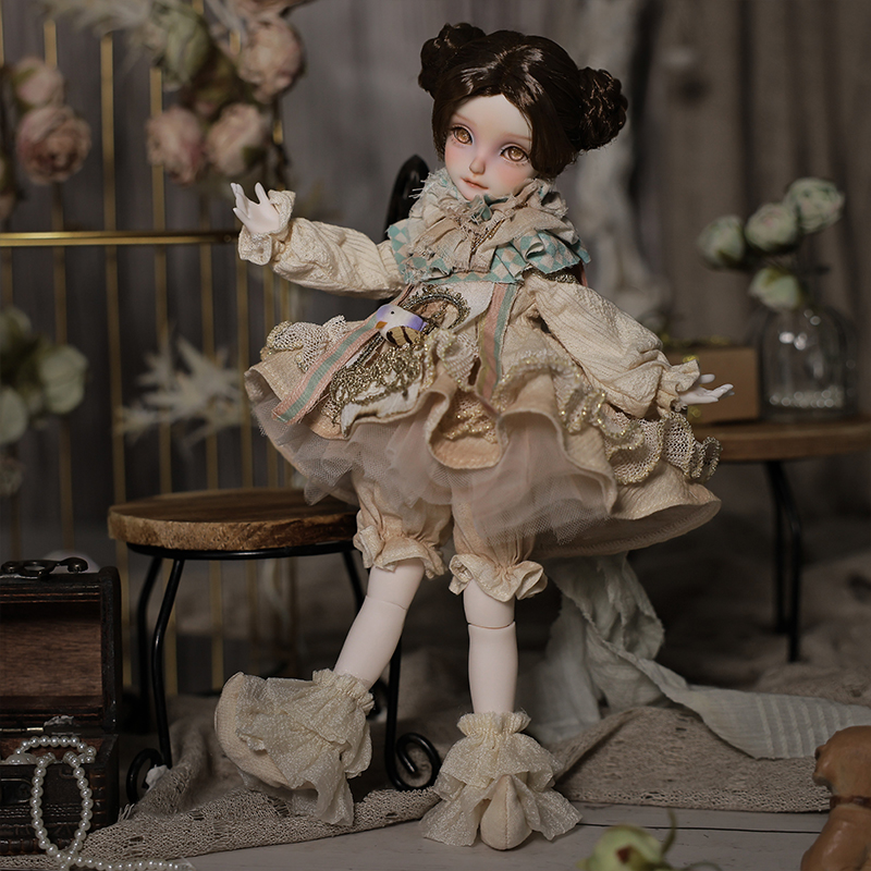 原创正品6分bjd金丝雀可动关节玩偶笼中雀古董风小丑可换装娃娃