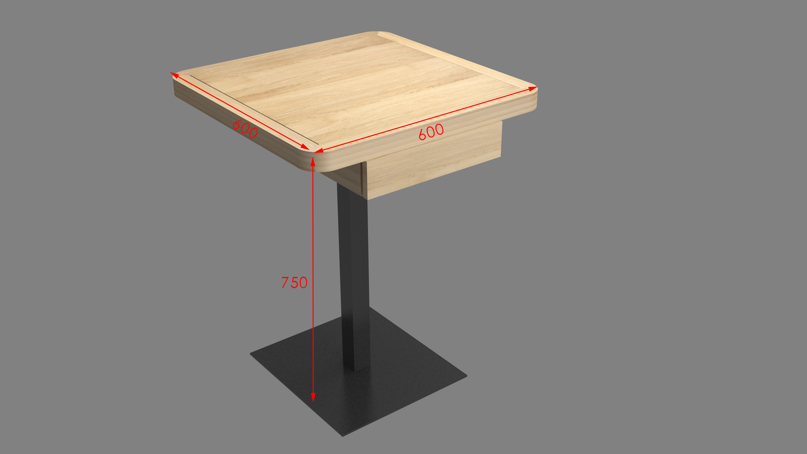 快餐桌松木桌面铁艺桌腿烘焙店桌椅实木餐桌椅