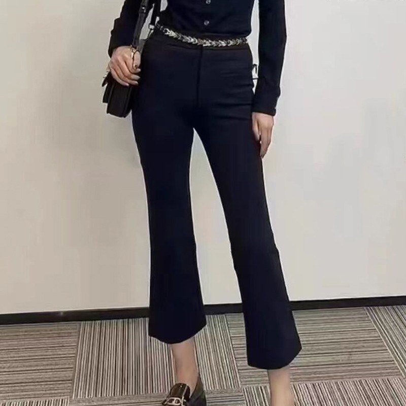 【商场同款】秋冬百搭显瘦加绒微喇休闲裤女5100390-2050811-001