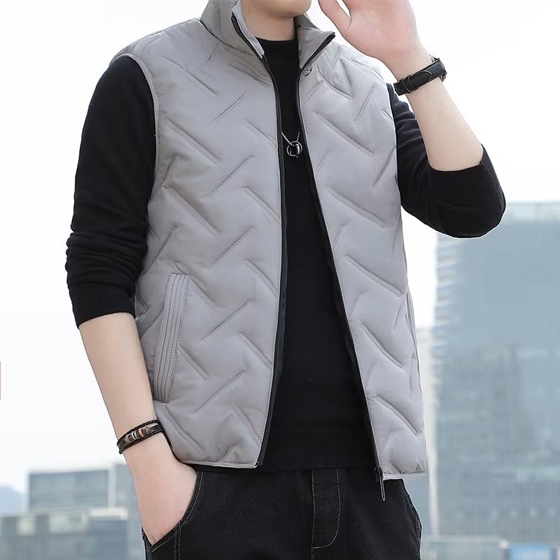 棉马甲男冬季新款潮牌大码外穿无袖坎肩背心防寒保暖工装棉衣外套