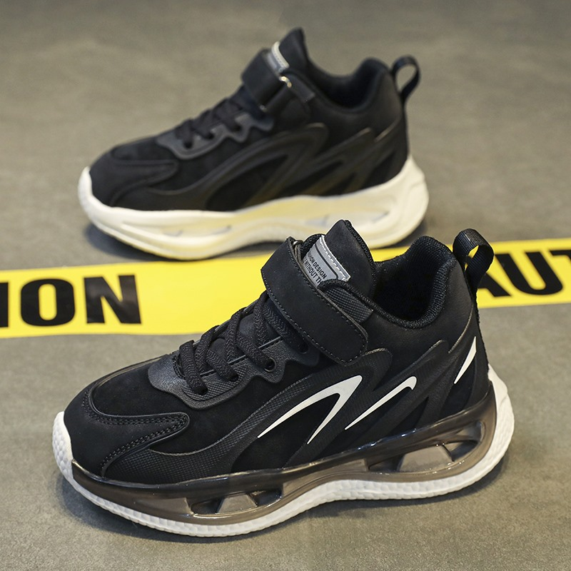 乔丹鞋男童鞋运动鞋2023秋冬皮面6-12岁男孩老爹鞋儿童二棉10岁11