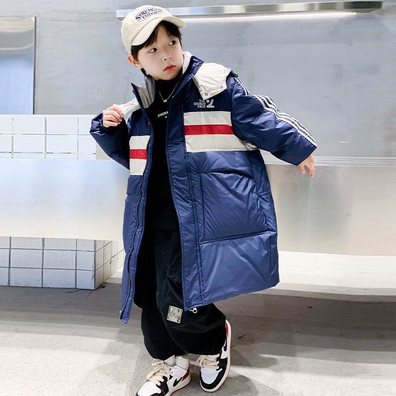 儿童高档加厚羽绒服2023新款男童冬季白鸭绒大童外套爆款男孩棉服
