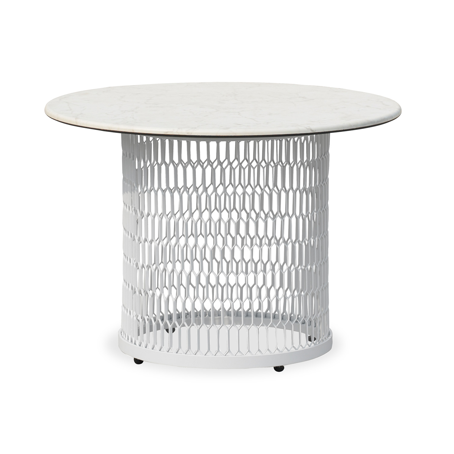 蜂巢茶几轻奢茶几客厅家用简约圆桌北欧圆形白色酒店阳台餐厅