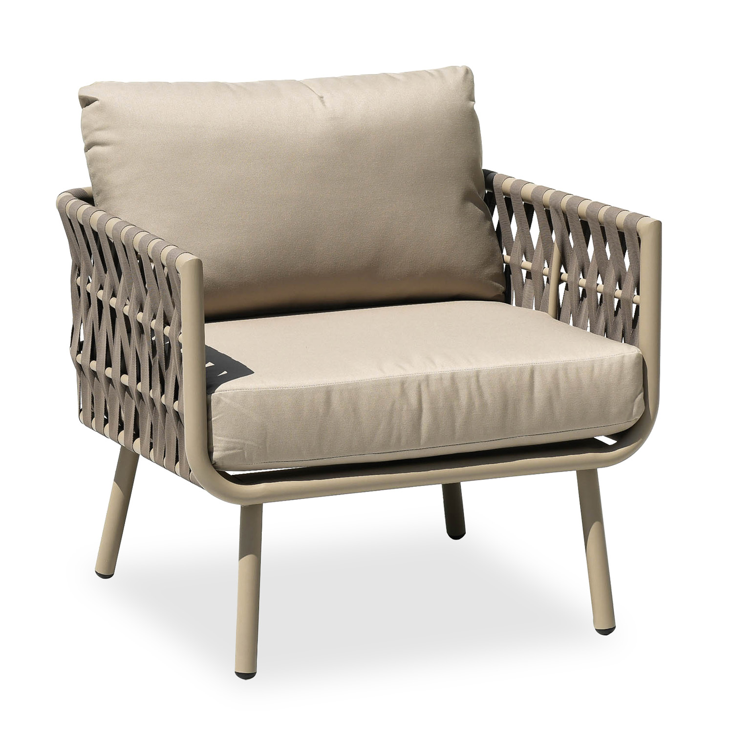 普帕铝织带沙发全铝茶几组合客厅阳台民宿酒店户外防水防晒简约