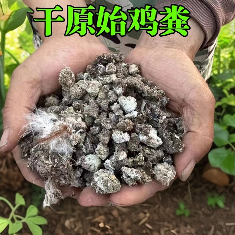 天然纯干鸡粪有机农家肥料播种花蔬菜果树适用富含氮磷钾促进生长