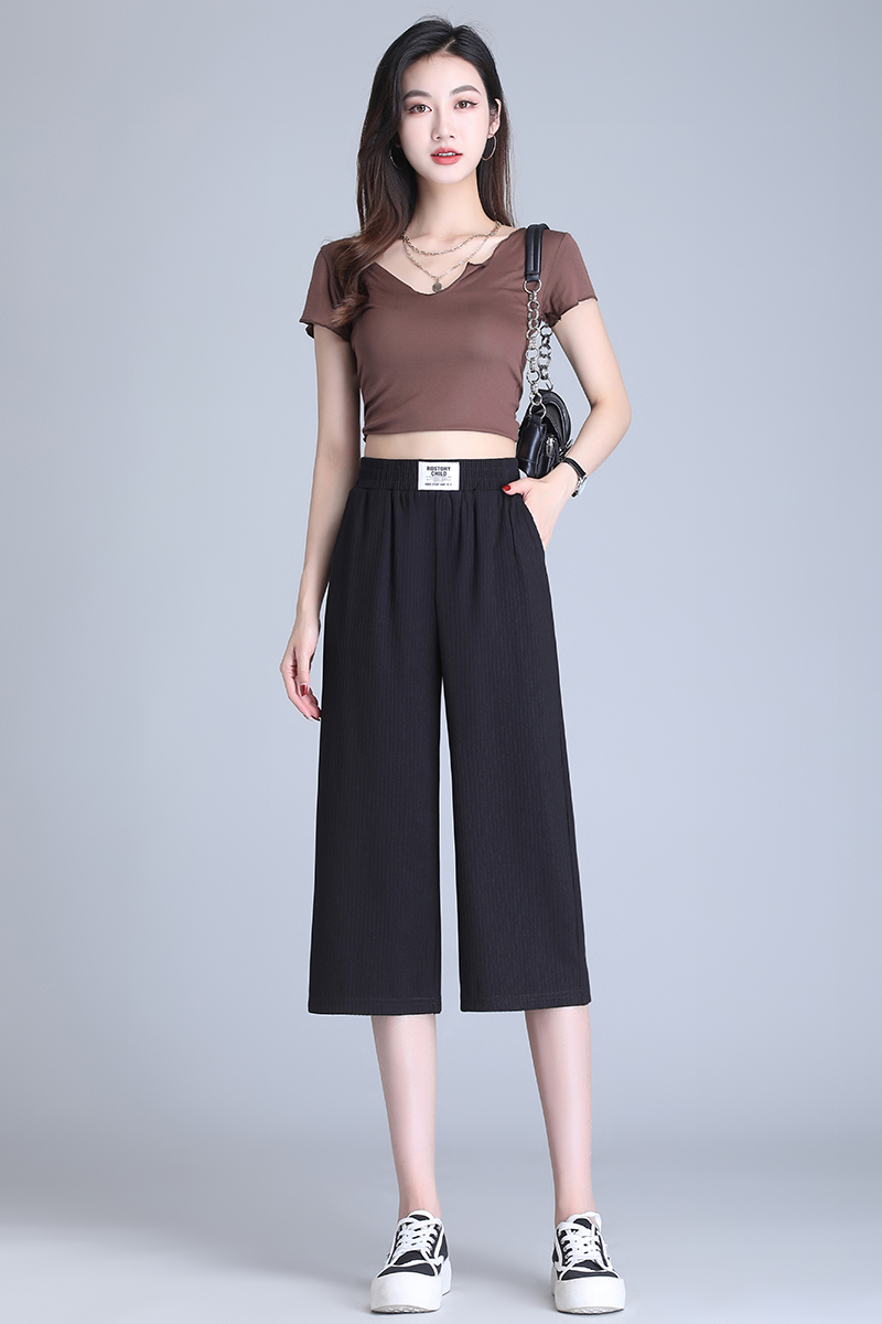 2025冰丝防蚊防晒夏季运动休闲爆款裤高直同宽松垂感时尚显新流行