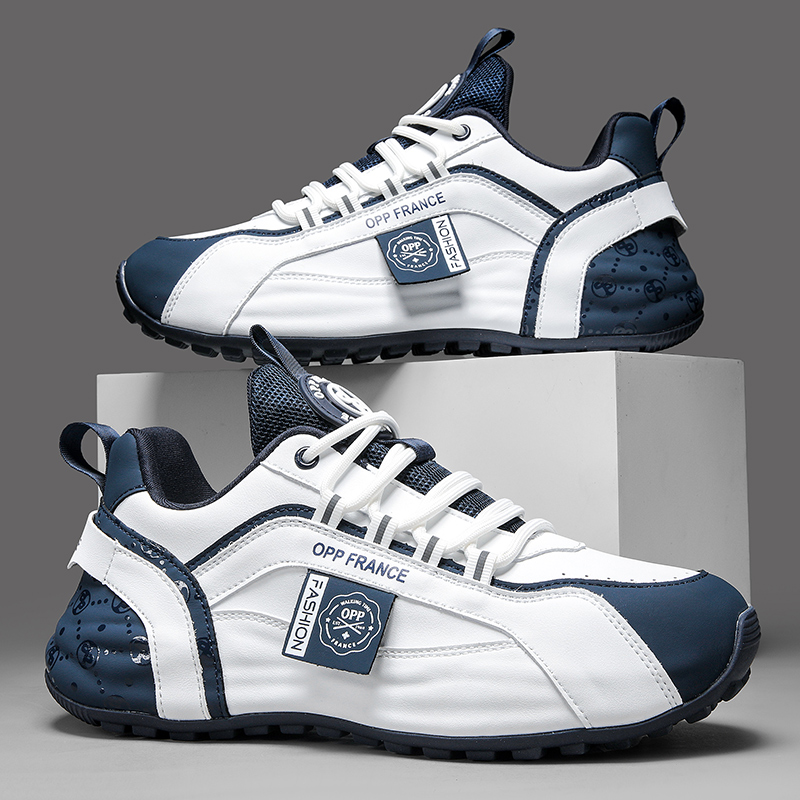 OPP/赫芭秋冬全皮面轻奢时尚休闲潮鞋男女情侣高端运动跑步鞋6688