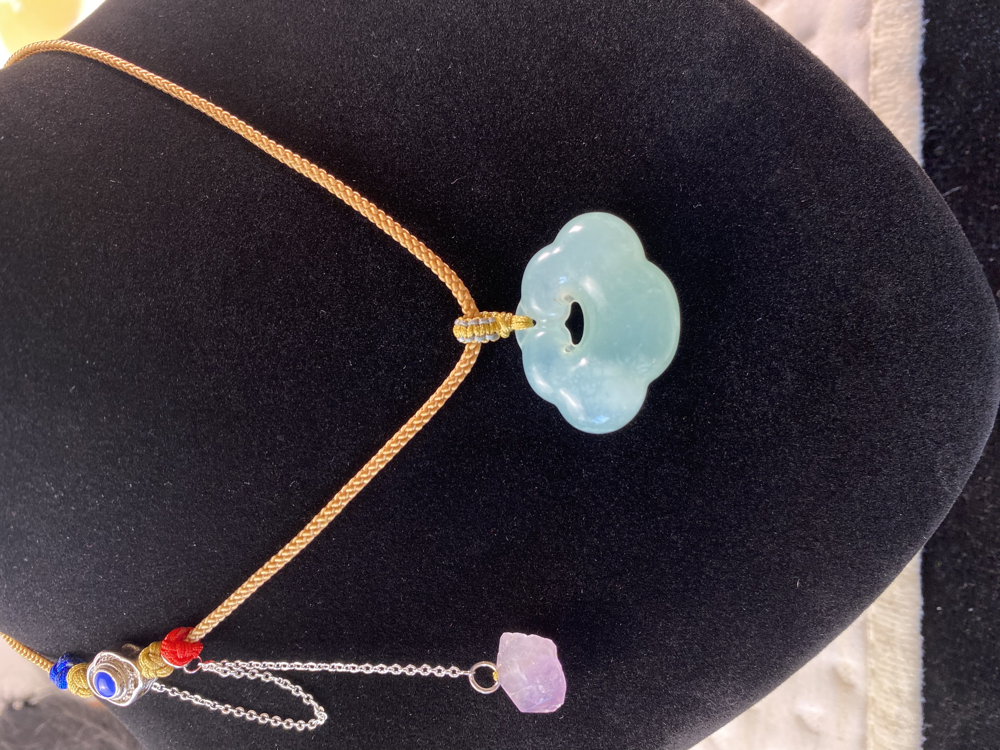 天晴冻如意锁吊坠