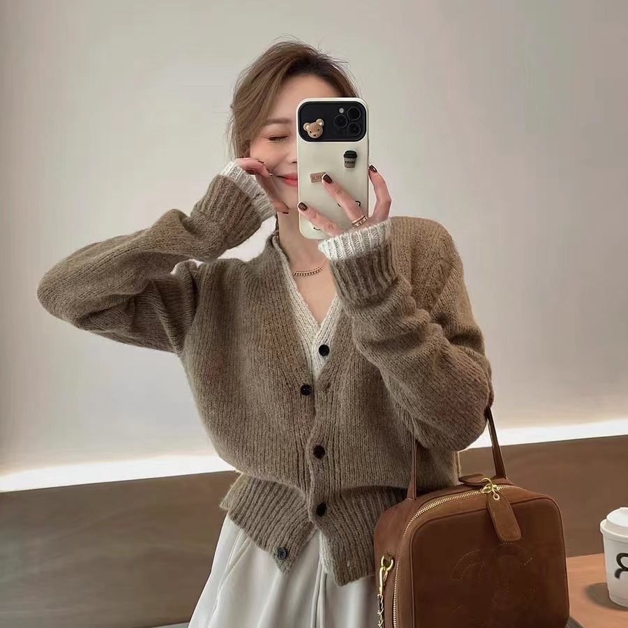 【大阁家】通勤质感条纹针织软糯开衫高品质集合