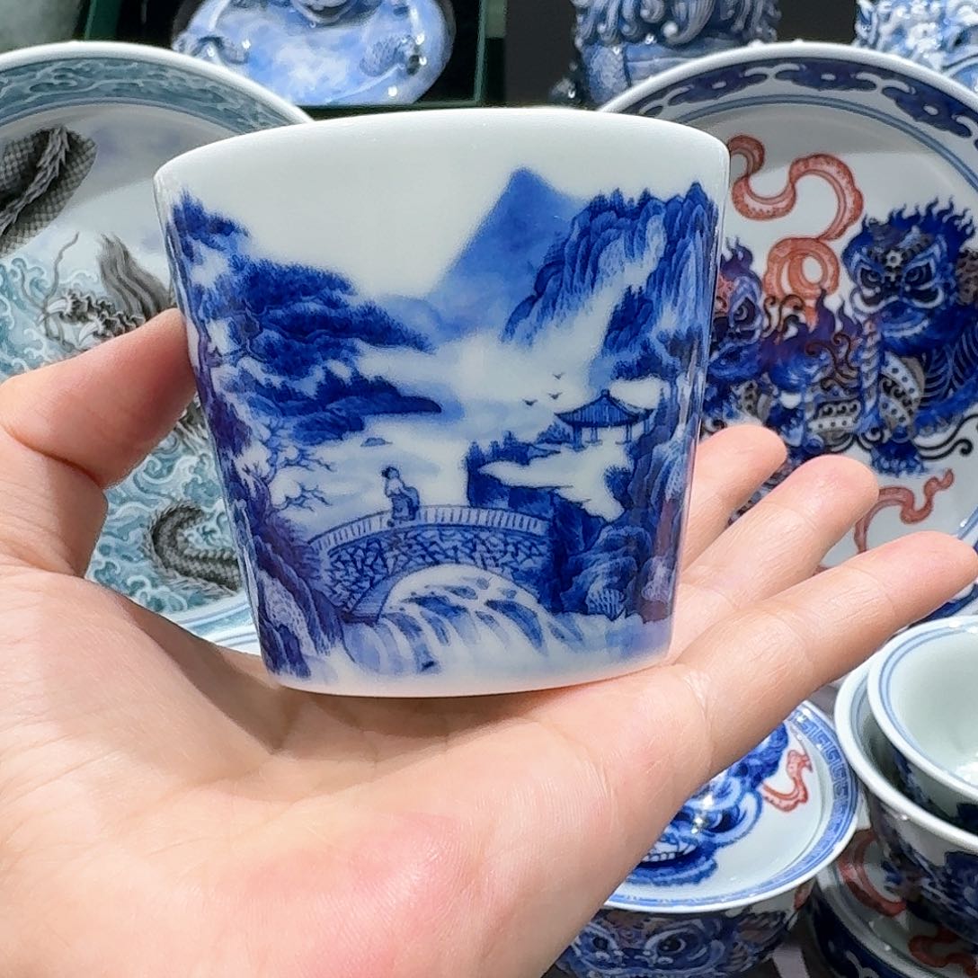 摆件景德镇瓷器博物陈列