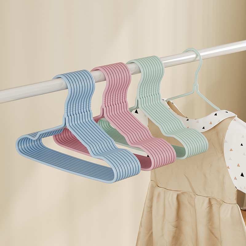 儿童衣架晾衣挂婴儿无痕防滑家用挂衣撑子收纳宝宝衣服专用小衣架