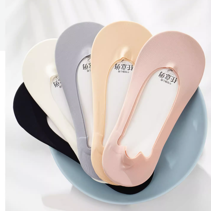 袜子女春夏季薄款棉底脚面透明玻璃丝袜夏天小雏菊水晶短袜ins