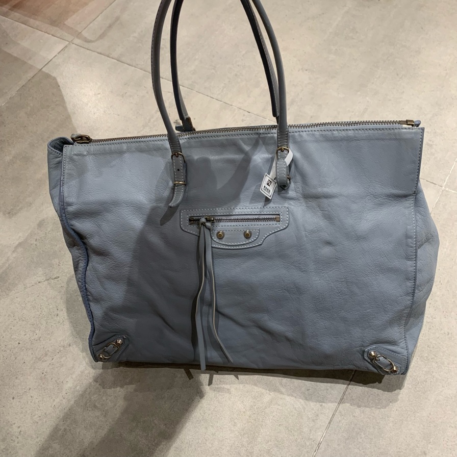 95新 Balenciaga/巴黎世家 蓝色机车包619 4817