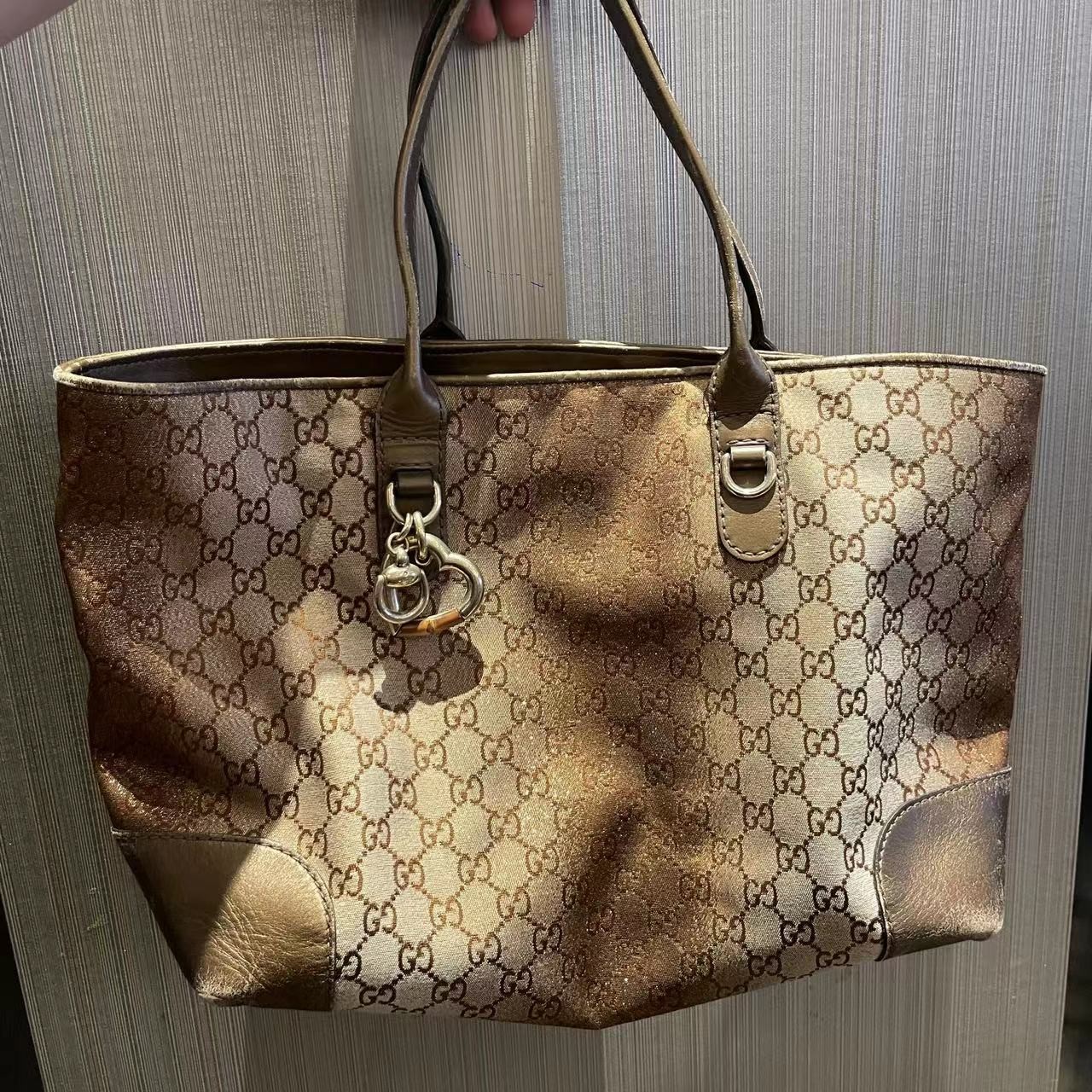 95新 GUCCI/古驰 老花单肩包/5242