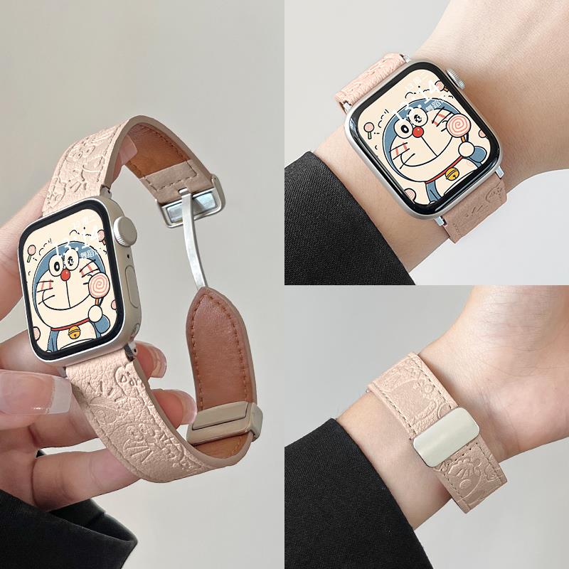 质iwatch8/7表带iwatchs6创意s8s7s6s5皮带秋冬女生iwatchse护腕