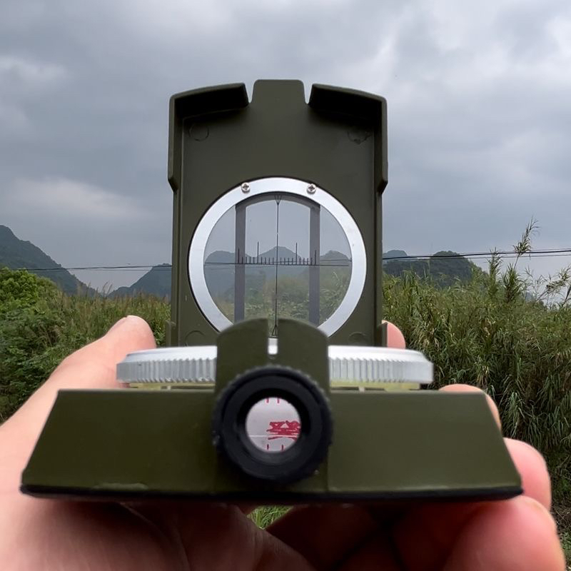 万福堂2寸自动罗盘三合盘行山小罗盘随时携带便携式小型口袋小盘