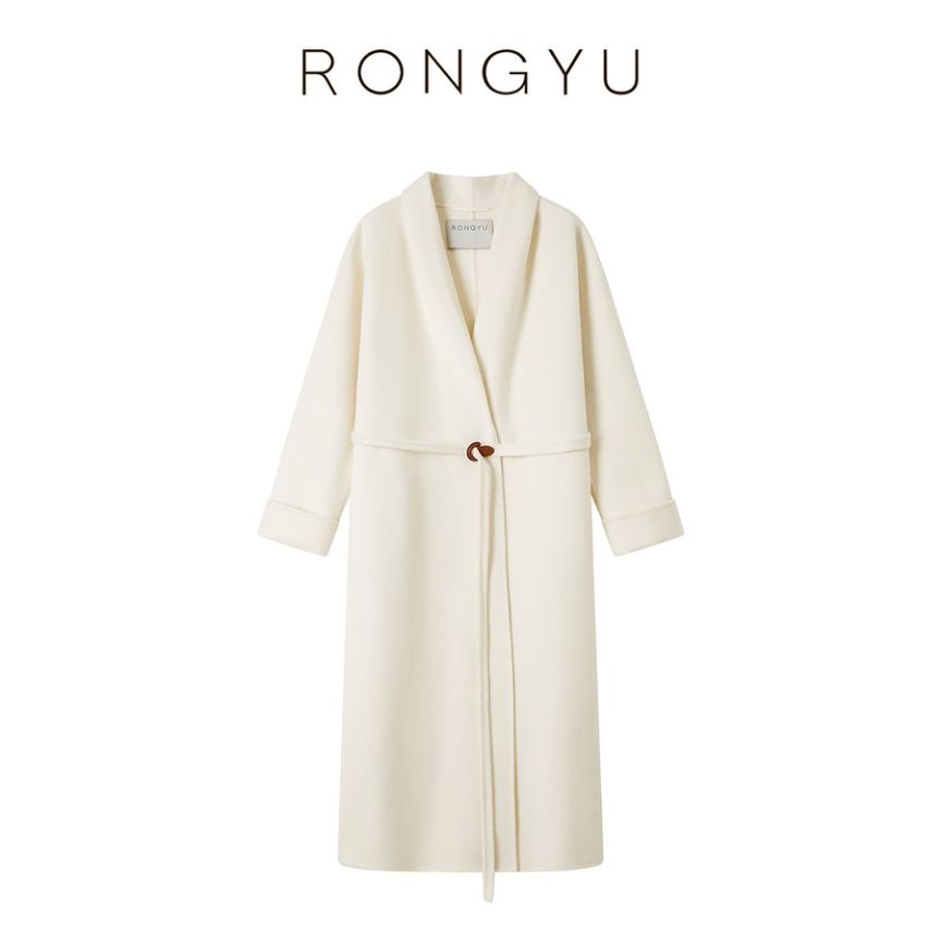 RONGYU绒郁推荐 复古画报浴袍大衣精致优雅气质温婉厚实保暖松弛