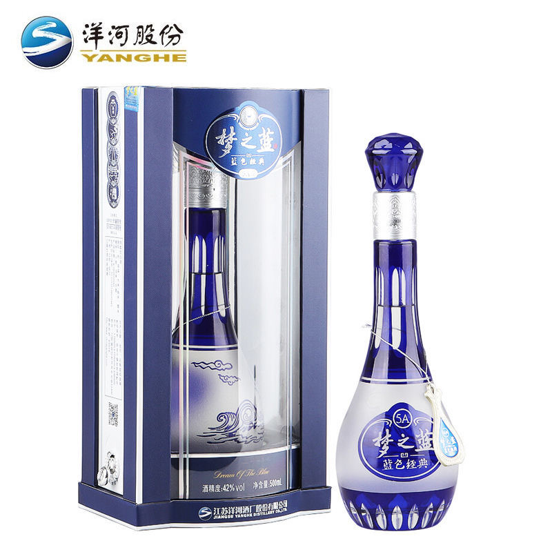 洋河【酒水节】梦之蓝 5A级42度 绵柔香型白酒42度500ml