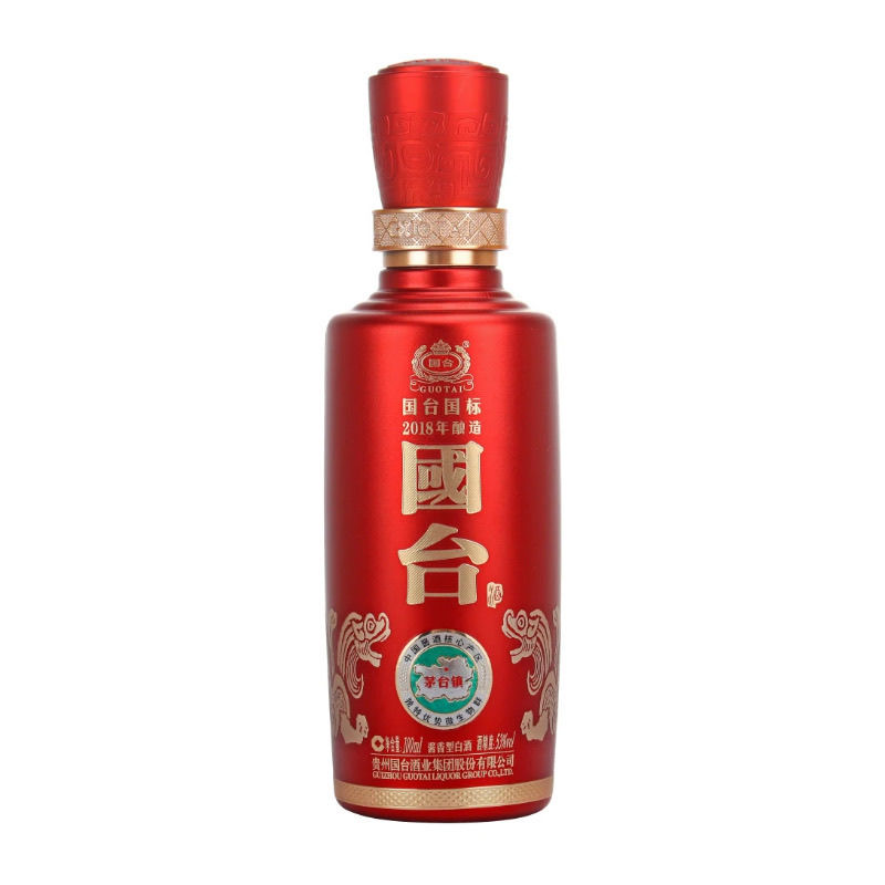 国台国台酒（酱香型白酒）2018年酿造国台国标小酒 单瓶装53度100ml
