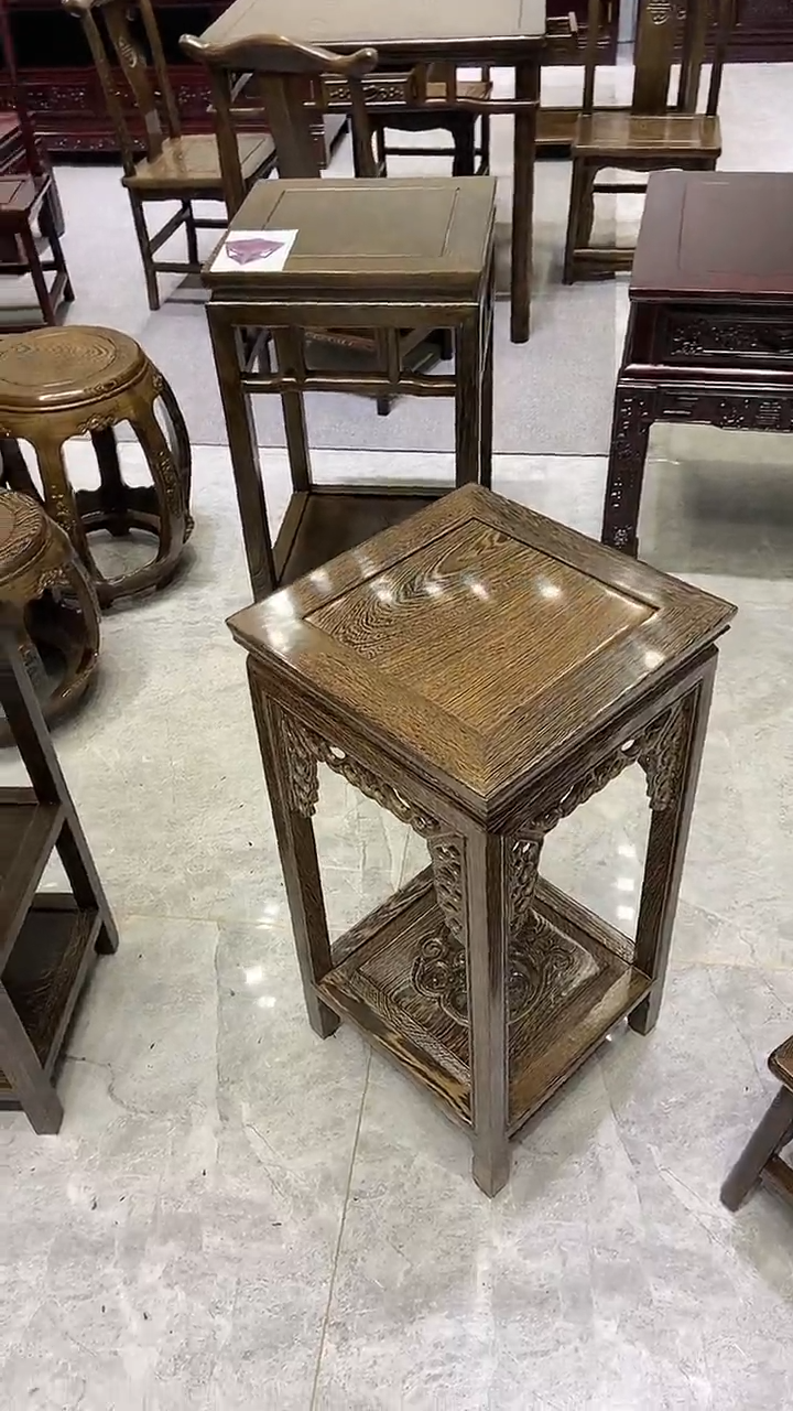 【闪购商品】鸡翅木类置物架双层置物架