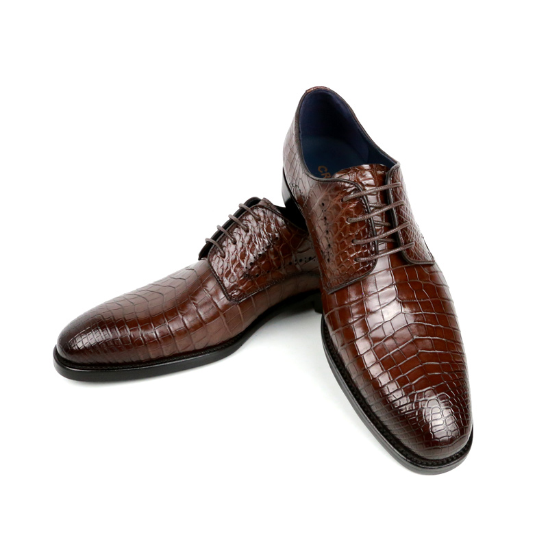 全鳄真皮商务皮鞋轻奢高端系带正装男鞋 EZ212202D