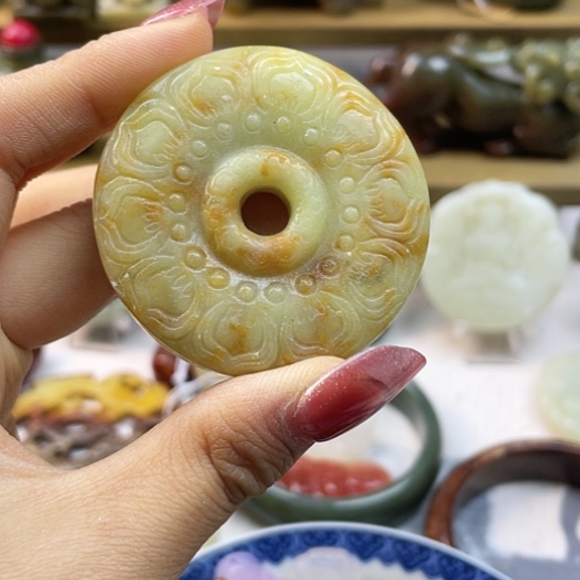 【闪购商品】白玉菩提吊坠35