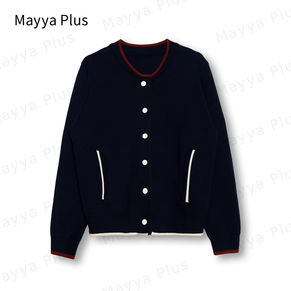 【棒球外套】Mayya Plus时尚新品气质显瘦百搭款热力感上衣32346819