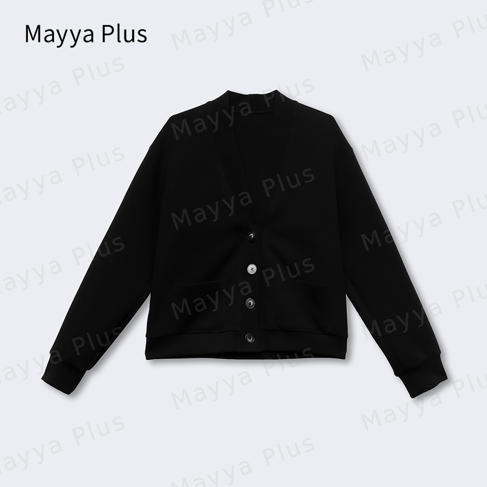 【纯色格调】Mayya Plus时尚气质新品显瘦遮肉百搭休闲外套32336190